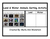 Land and Water Animals Sorting Activity