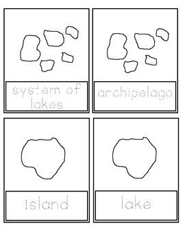 Download Land and Water Forms Booklet by MontessoriMakerVA | TpT