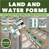 Land and Water Forms Montessori Cards