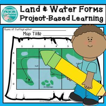 Preview of Land and Water Forms Project Based Learning