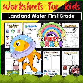 Preview of Land and Water Worksheet First Grade