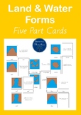 Land and Water forms 5 Part Cards