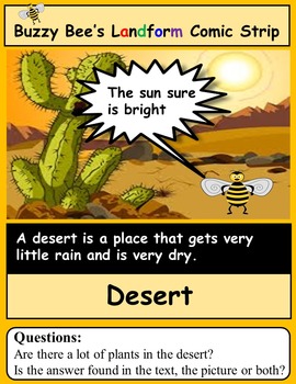 Preview of Landform Activity: Information in the picture, text, or both?