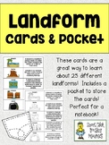 Landform Cards and Pocket - Great for Interactive Notebooks