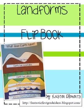 Preview of Landform Flip Book Activity