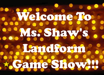 Preview of GAME: Landform Game Show