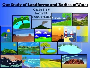 Preview of Landform Mini Dictionary Project
