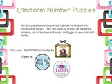 Landform Number Puzzles