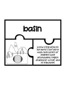 basin landform clipart