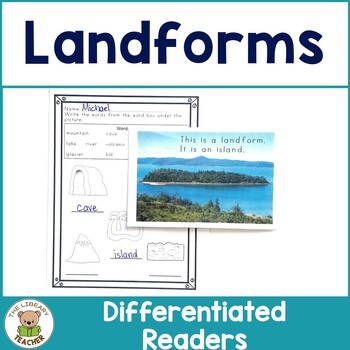 Preview of Landform Activities and Books - Differentiated for 3 levels