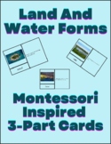 Landform and Water Froms with Montessori 3 Part Cards