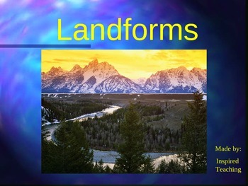 Preview of Landform interactive Power Point