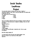 Landform project with rubric