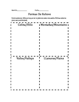 Landform worksheet by The ABC Teacher | Teachers Pay Teachers