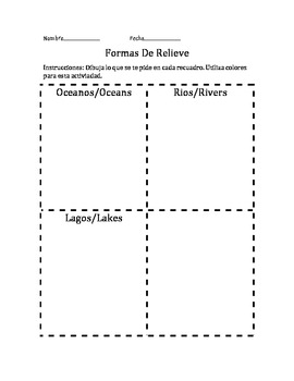 Landform worksheet by The ABC Teacher | Teachers Pay Teachers