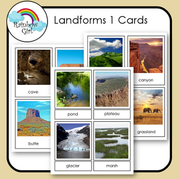 Preview of Landforms 1 Cards