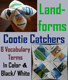 Landforms and Bodies of Water Activity (Cootie Catcher Fol