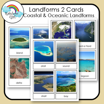 Preview of Landforms 2 Cards - Coastal & Oceanic Landforms