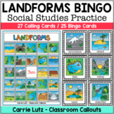 Landforms 2nd Grade | Bingo Game | 26 Landforms Covered