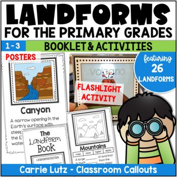 Preview of Landforms 2nd Grade | Booklet & Activities for Social Studies