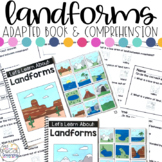 Landforms Adapted Books & Comprehension for Special Education