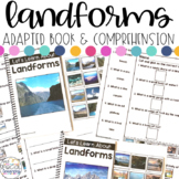 Landforms Adapted Books & Comprehension with REAL Photos