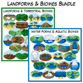 Landforms & Biomes Clip Art Bundle