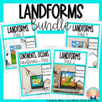 Preview of Landforms Bundle for K-1