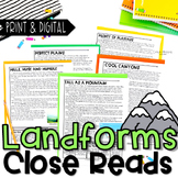 Landforms Close Reads