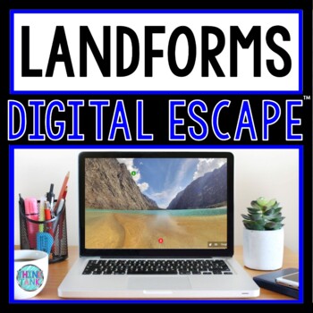 Preview of Landforms DIGITAL ESCAPE ROOM for Google Drive® | Earth Science