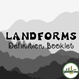 Landforms Definition Activity Geography Packet- Earth's La