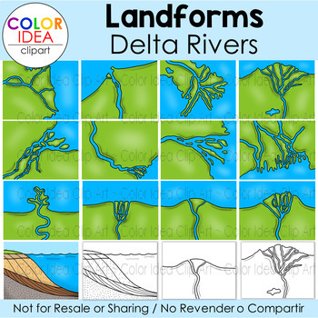 Preview of Landforms - Delta River