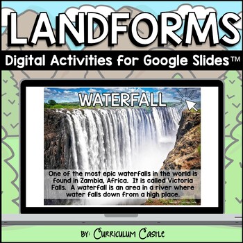 Preview of Landforms Digital Activities for Google Slides™