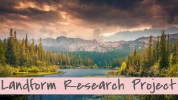 Preview of Landforms | Digital Research Project | Distance Learning