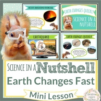 Preview of Landforms Earth Changes Fast Quick NGSS 2nd Grade Science in Nutshell Bite Size