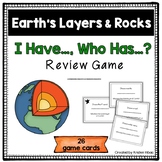 Earth's Layers and Rocks Review Game | I Have, Who Has