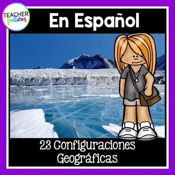 Preview of ALL ABOUT LANDFORMS POWERPOINT Activities & Quiz SPANISH en ESPANOL