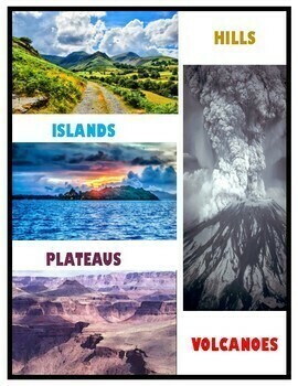 Landforms Activities (Plateau, Hills, Island, Volcano) by A Thinker's ...