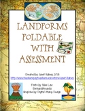 Landforms Foldable with Assessment