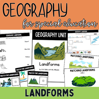 Landforms: Geography Unit for Special Education by Life Skills with Ms ...