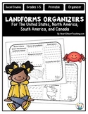 Landforms Graphic Organizers for Research Reports | Guided