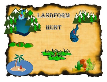 Preview of Landforms Hunt