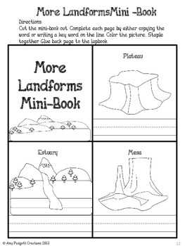 Landforms Lapbook by Amy Padgett Creations | Teachers Pay ...