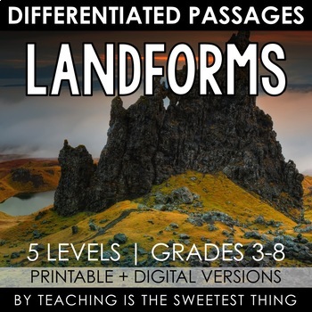 Preview of Landforms: Passages - Distance Learning Compatible