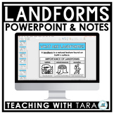 Landforms | Map Skills | Geography | PowerPoint Slides and Notes