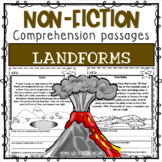 Landforms Non-fiction Comprehension Passages