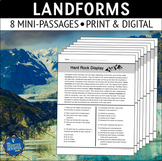 Landforms Nonfiction Reading Comprehension Passages