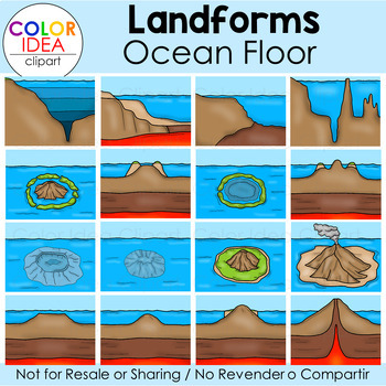 Preview of Landforms - Ocean Floor