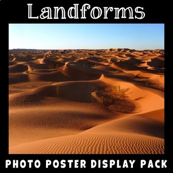 Preview of Landforms Posters | Science Vocabulary | Social Studies Display | Geography