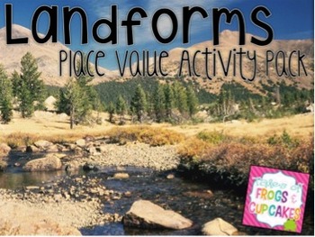 Preview of Landforms: Place Value Activity Pack